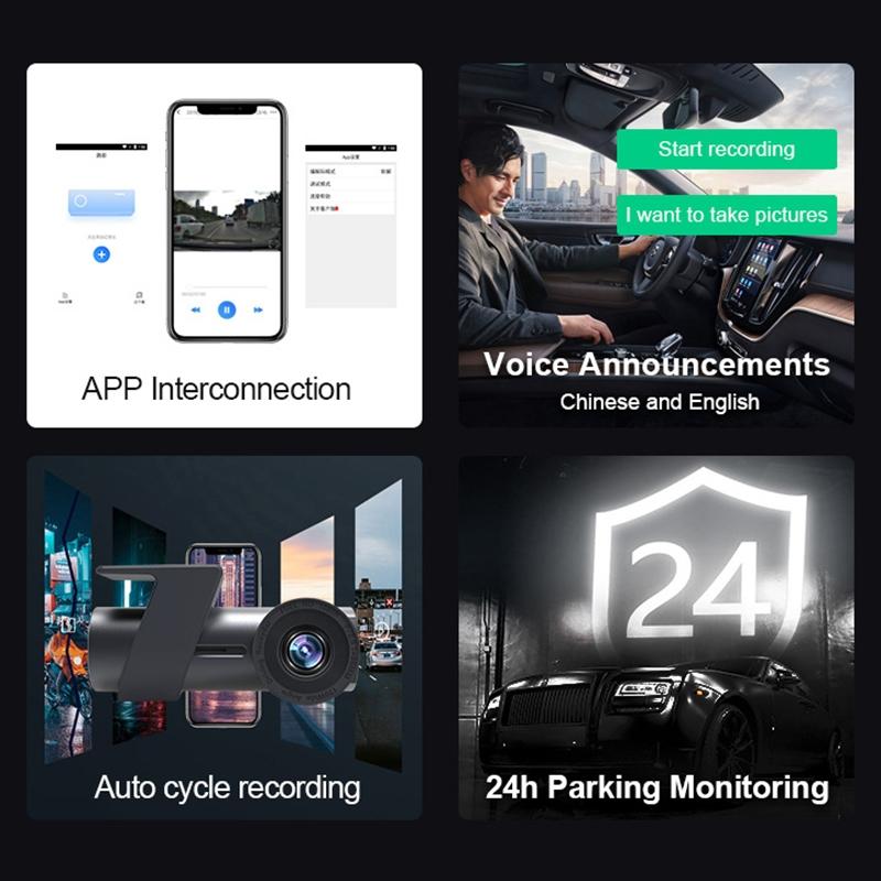 360° Dual Camera Car Wi - Fi Driving Recorder
