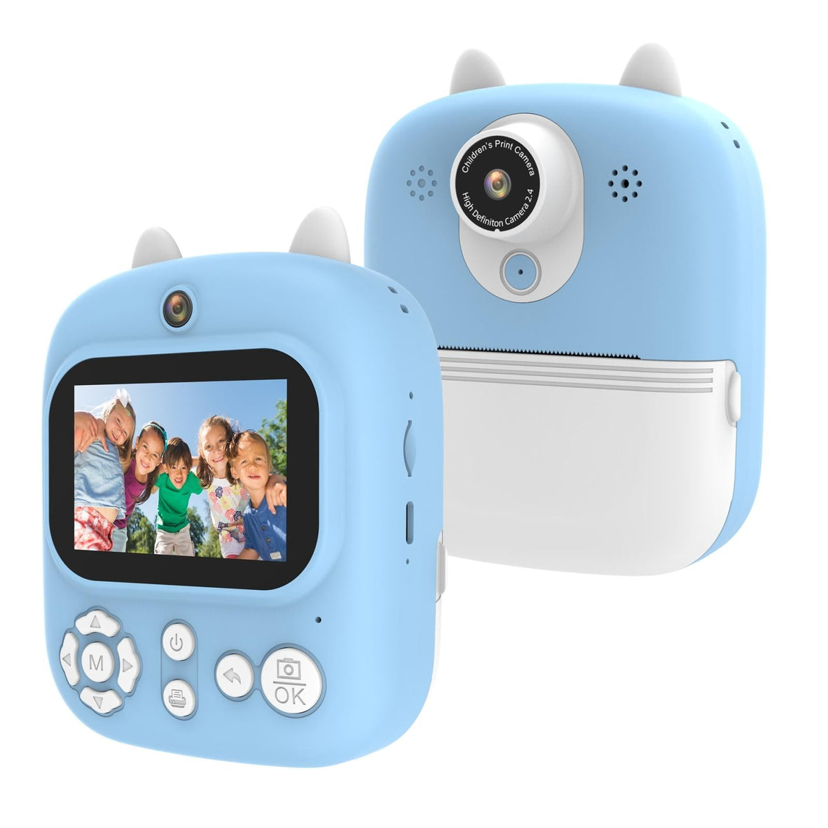 32GB Instant Camera with 2.4" Display & Card Reader for Kids | 1200W | Blue | Standard Blue