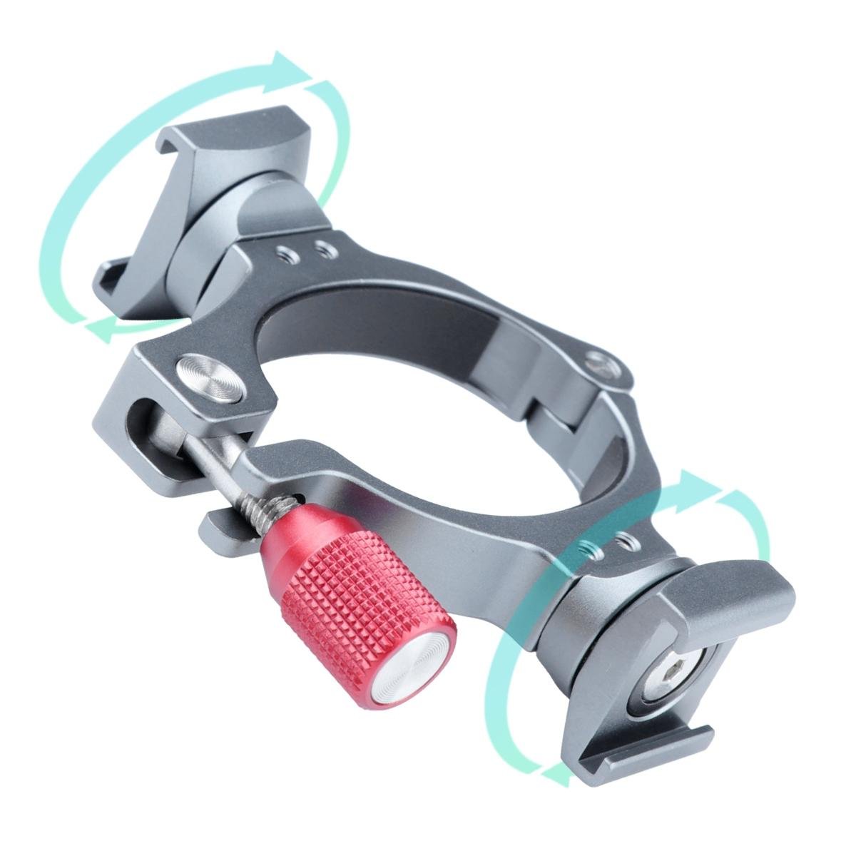 Extension Bracket with Dual Cold Shoe | DJI OM4 / Mobile 3 Stabilizer