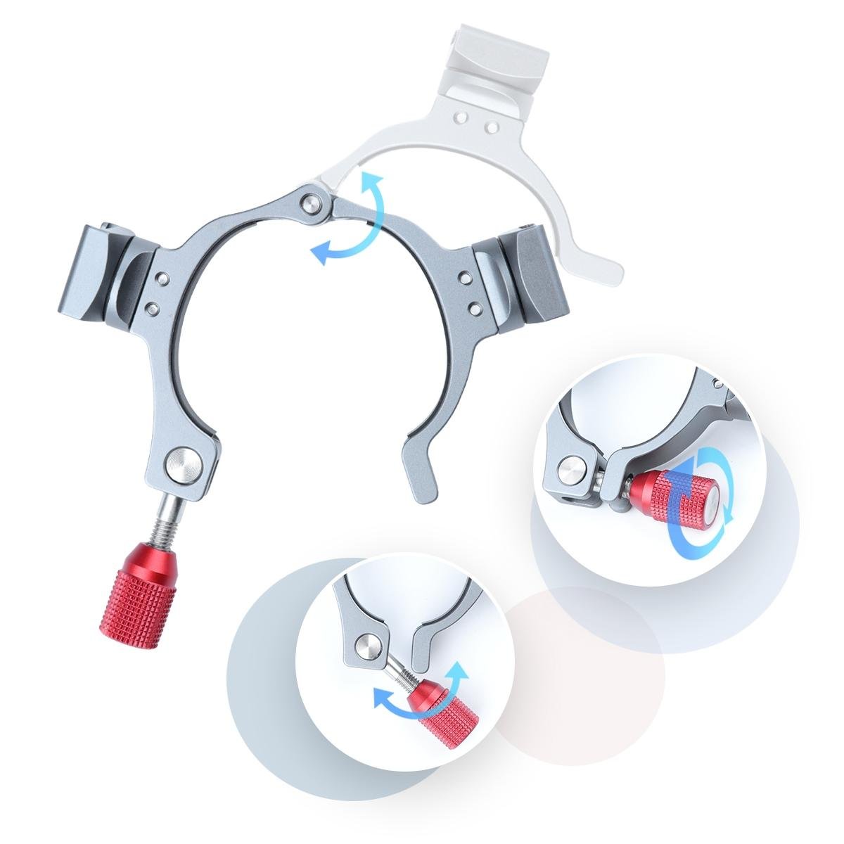 Extension Bracket with Dual Cold Shoe | DJI OM4 / Mobile 3 Stabilizer