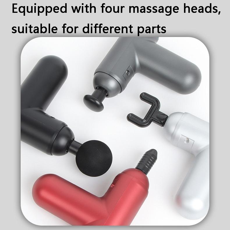 Compact Vibrating Fascia Massage Gun | Gray