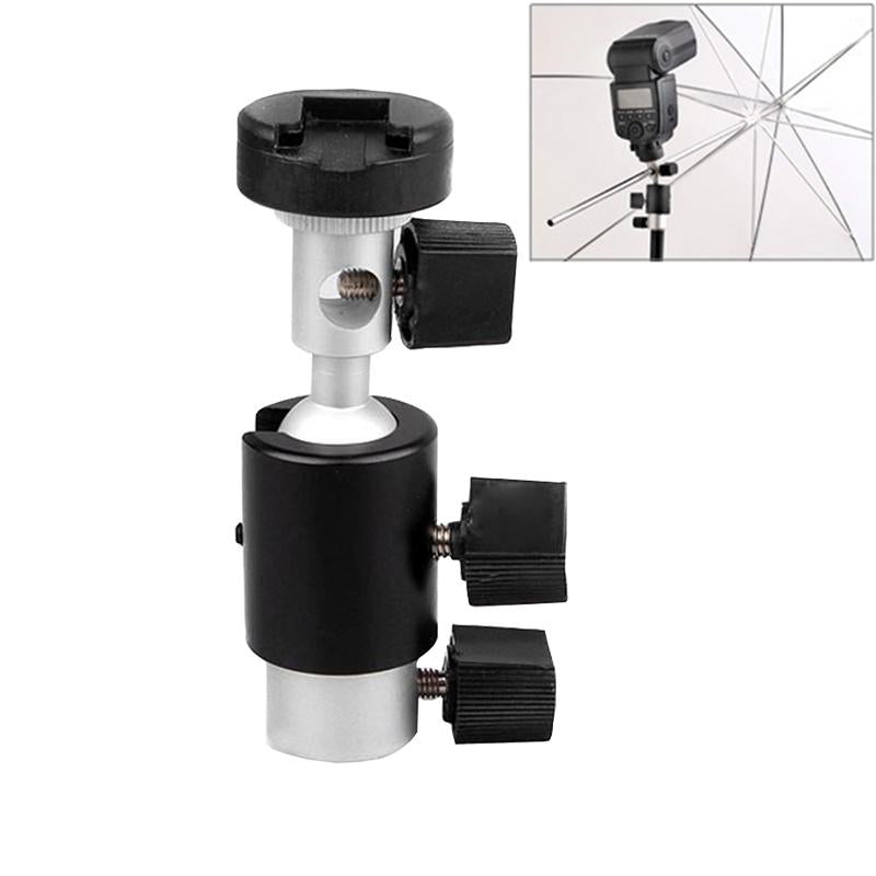 Black D - Type Flash Light Stand Bracket | Compact Design