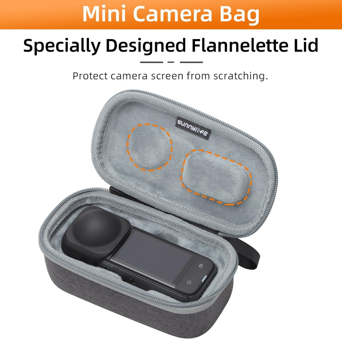 Insta360 X4 Sunnylife Mini Camera Bag for Carrying | Model X4-B812 | X4-B816 Combo Bag