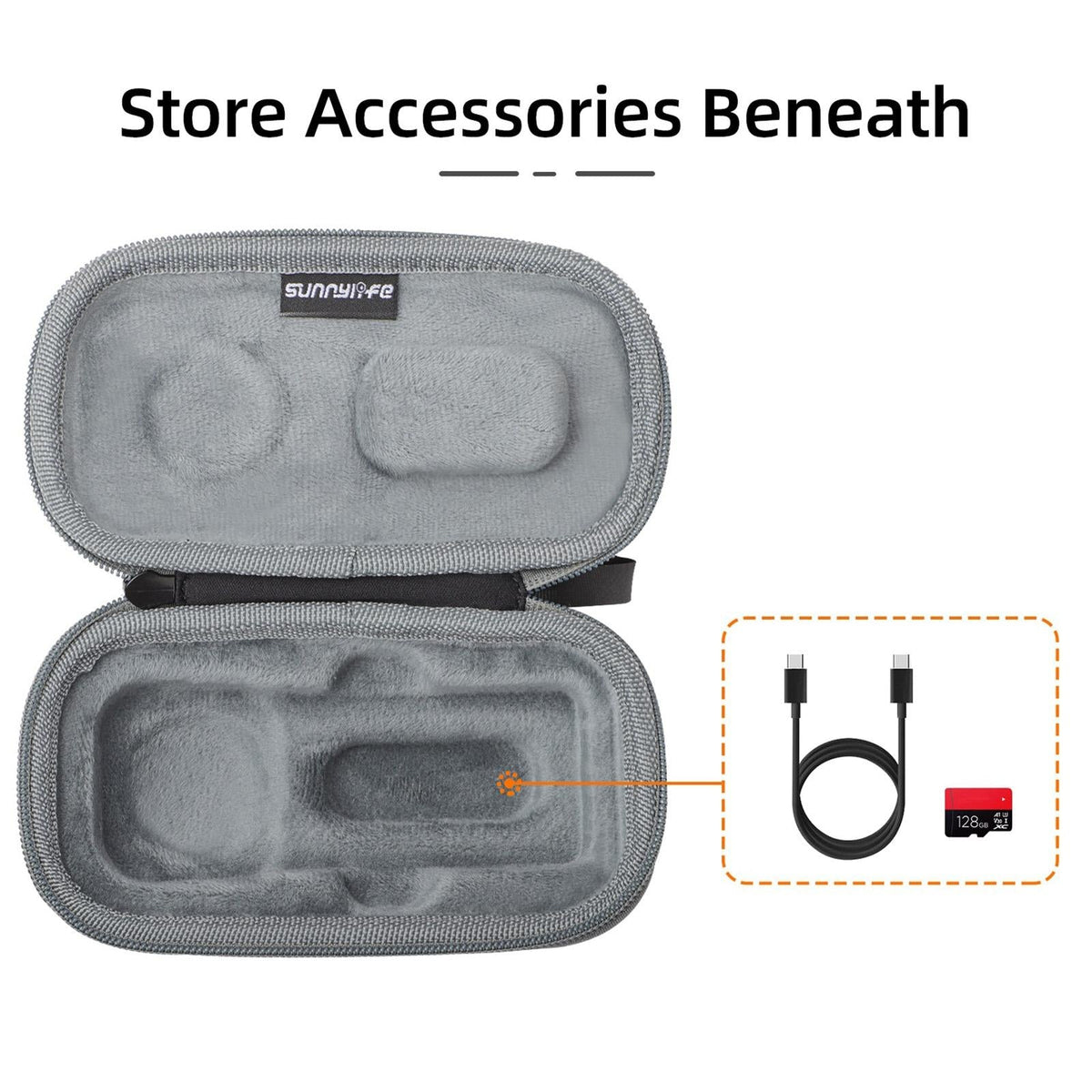 Insta360 X4 Sunnylife Mini Camera Bag for Carrying | Model X4-B812 | X4-B816 Combo Bag