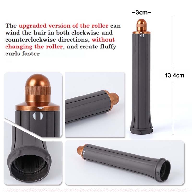 30mm Long Barrel Curling Iron for Dyson Hair Dryer | Upgraded Red