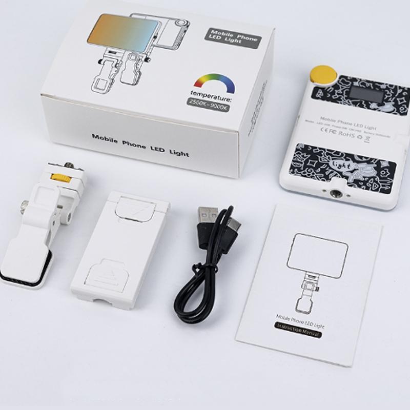 Rechargeable Clip Fill Light | 60 LEDs | 3 Light Modes | Front & Back Clip | A Type Blue - B Type Blue