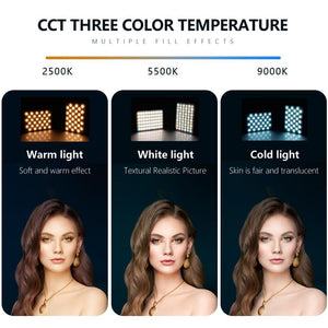 Rechargeable Clip Fill Light | 60 LEDs | 3 Light Modes | Front & Back Clip | A Type Blue - B Type Blue