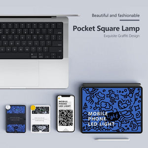 Rechargeable Clip Fill Light | 60 LEDs | 3 Light Modes | Front & Back Clip | A Type Blue - B Type Blue