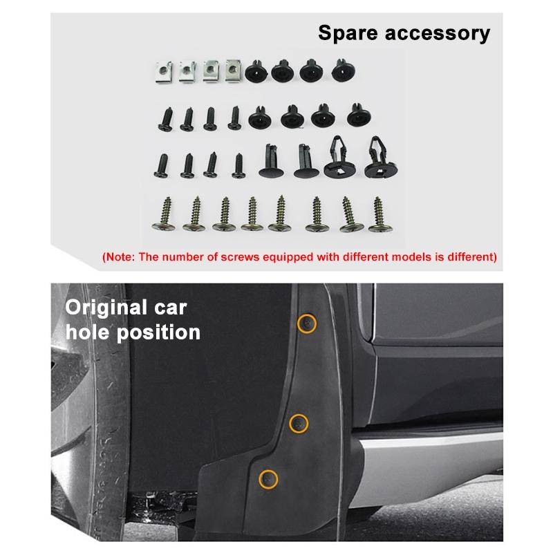 For Suzuki Jimny 2019-2023 | 4 Pcs / Set Car Auto Soft Plastic Splash Flaps Fender Guard