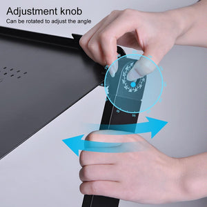 Portable Folding Laptop Desk with Height Adjustment & Storage