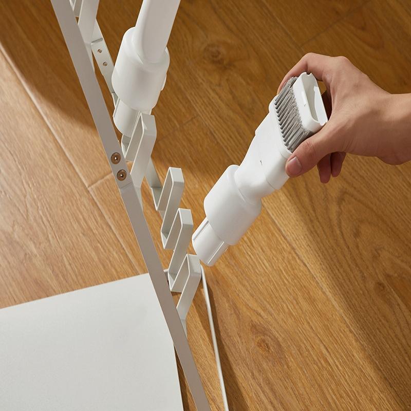 Universal Non-Punch Vacuum Cleaner Floor Storage Bracket | For Dyson | White