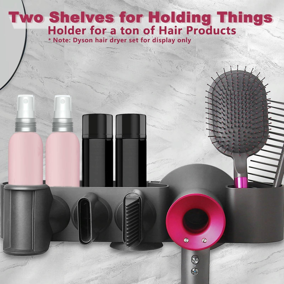 Bathroom Storage Shelf Bracket | Organize Your Space | For Dyson Hair Dryer HD15
