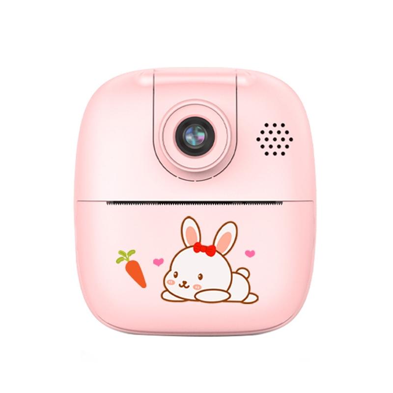 HD Cartoon Kids Camera with Rotating Lens | Pink | 16GB