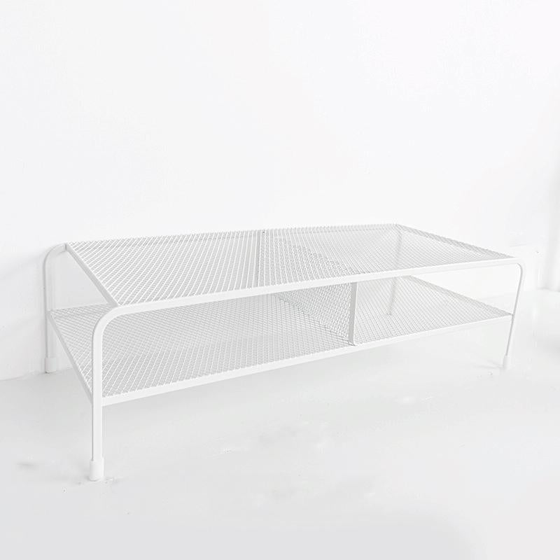 Desk Organizer Bracket | Elevated Computer Monitor | Wrought Iron | Deepen Single Layer