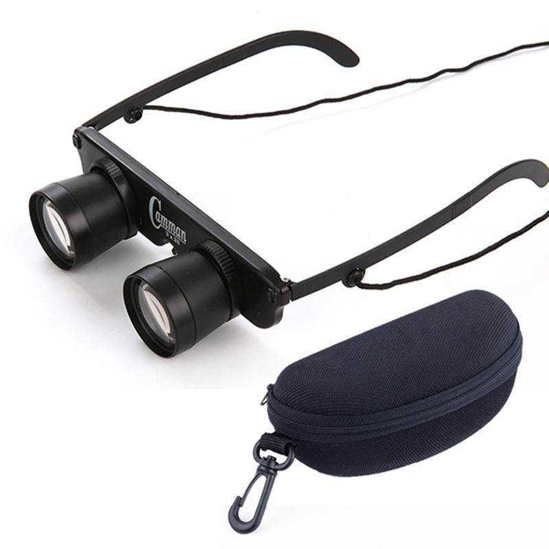 Adjustable Focus Fishing Binoculars | 3X28 | Glass Type | Zippered Case