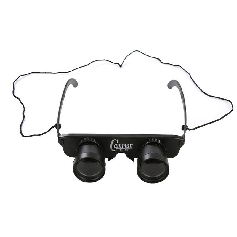 Adjustable Focus Fishing Binoculars | 3X28 | Glass Type | Zippered Case