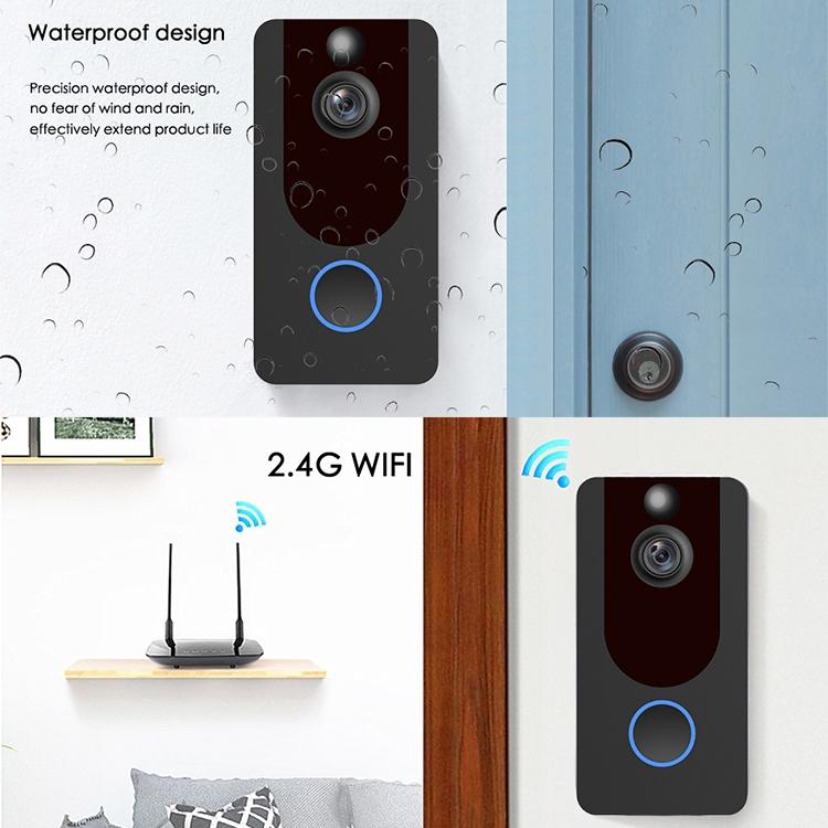 Smart WiFi Video Doorbell | 1080P HD | Intercom + Weatherproof