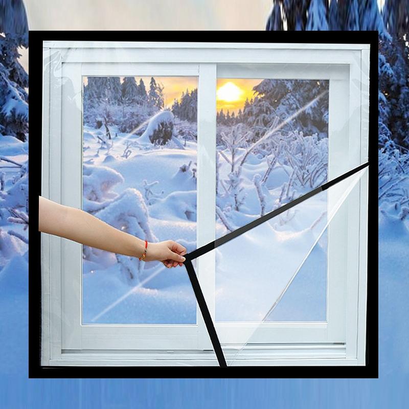 Double-Layer Insulation Film for Indoor Windows | Windproof | Warm | Soundproof | 1.8x2.8m