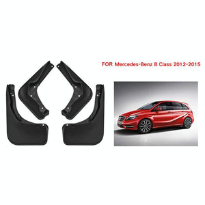 For Mercedes-Benz B-Class 2012-2015 | 4 Pcs / Set Car Auto Soft Plastic Splash Flaps Fender Guard