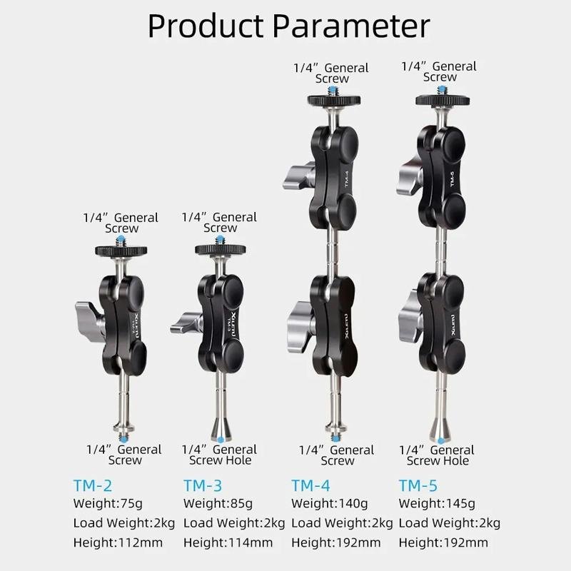 Versatile Dual Ballhead Magic Arm | Camera | Monitor Mounting | TM - 4