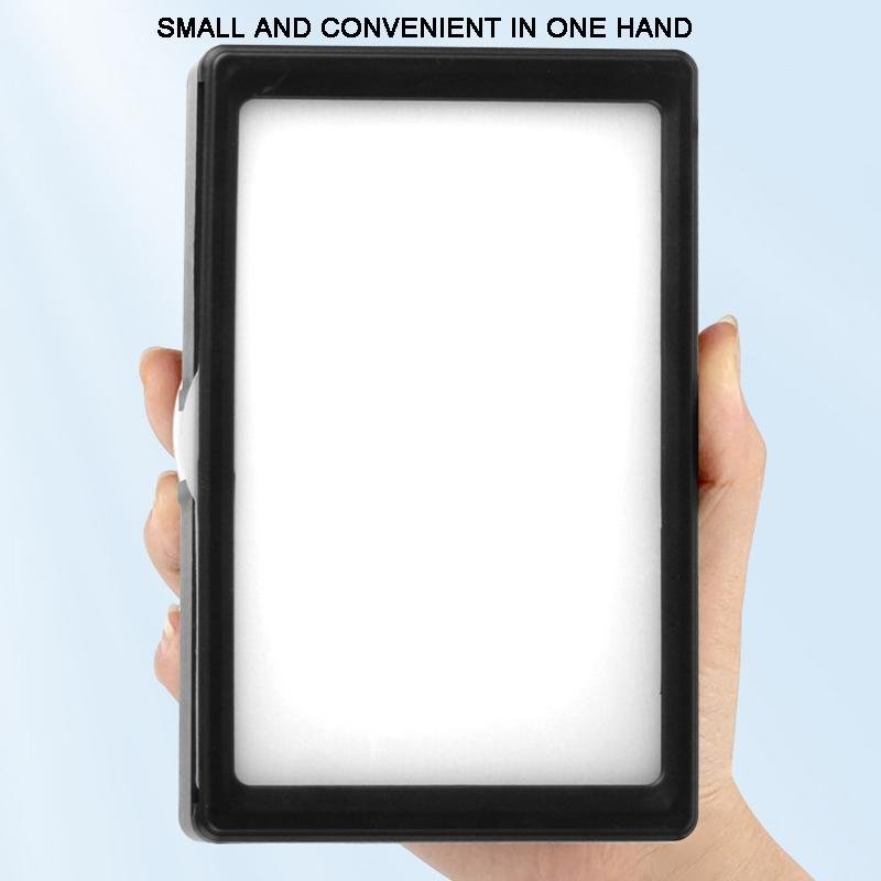 30cm Bracket Flat - Panel Live Fill Light | 6 - Inch | 3200 - 5500K Three - Colour Temperature