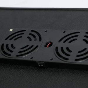 Portable Laptop Desk with Fan & Mouse Board | Aluminum Alloy Folding & Heightening | Black