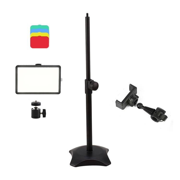 8" Three - Colour Temperature Flat - Panel Live Fill Light with 42cm Bracket