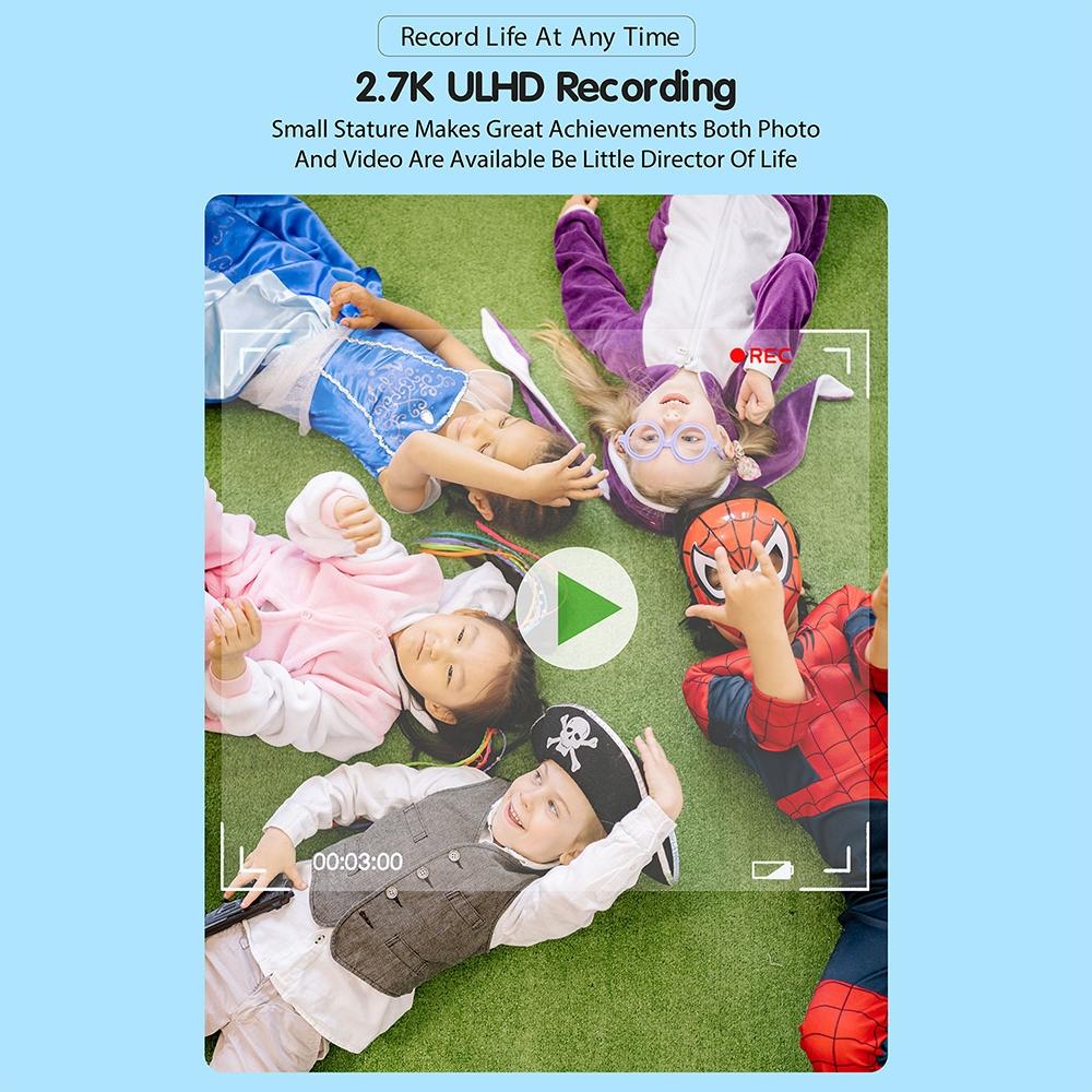 Smart Kids Thermal Camera with Printing Paper | 2.4" | Blue Focus | 503AF Pink Focus