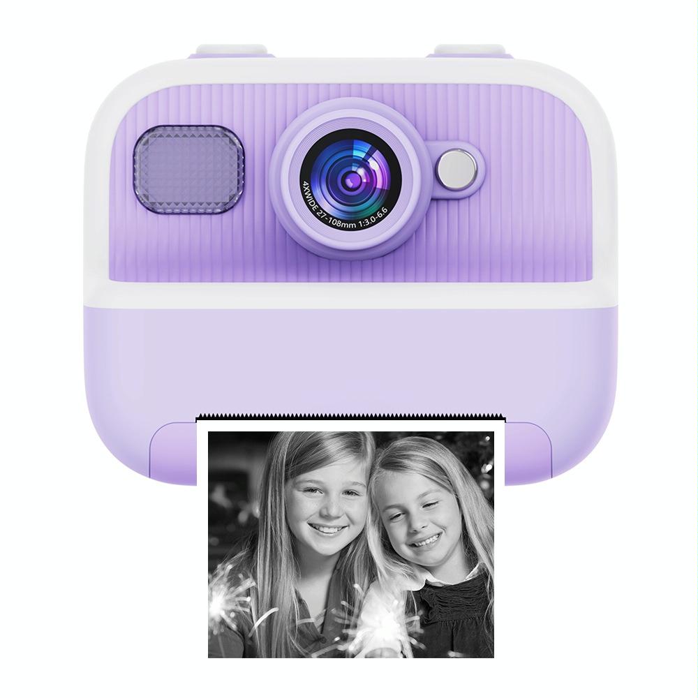 Blue Children's Thermal Camera with Dual-Camera 1080P HD | 2400W Pixel | 2.4-Inch Display | Purple