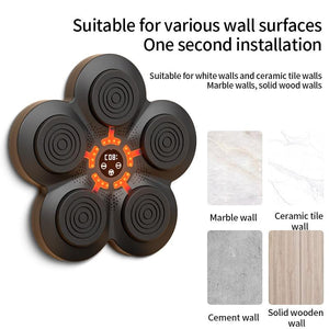 Bluetooth Music Boxing Machine with Wall Mount and Adult Gloves | With Adult Gloves