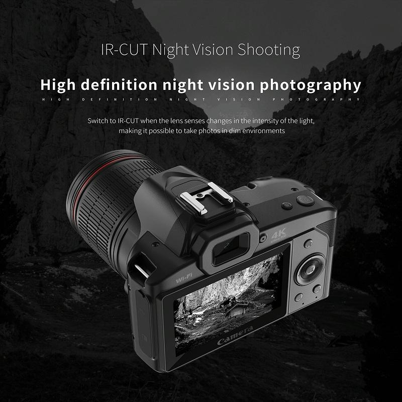 Dual-Camera Night Vision 64 Million Pixel HD Wifi Digital Camera | Standard & Fill Light | Standard+Macroscopic Mirror