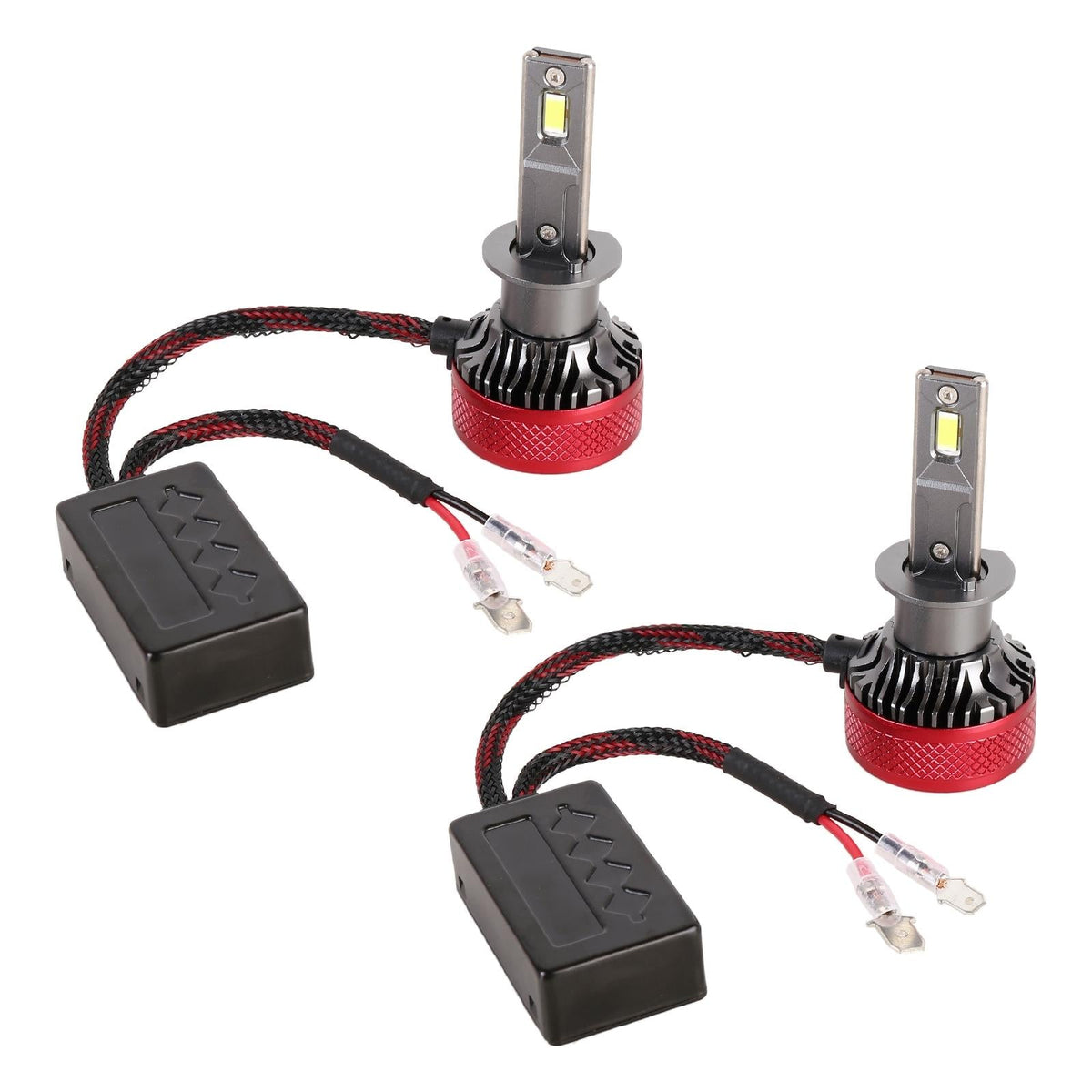 1 Pair H1 DC12V 65W 6000K 6500Lm LED Car Headlights
