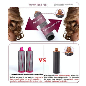 Enhanced Curling Nozzle for Dyson Airwrap Hair Dryer | Rose Red