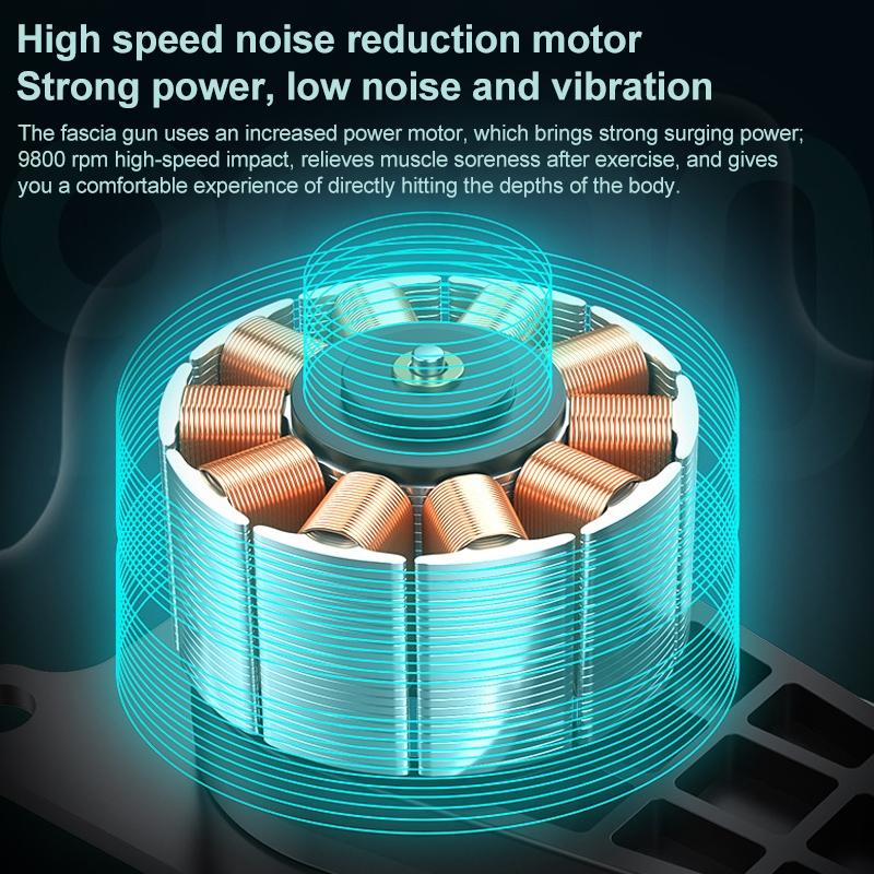 Fascia Massage Gun | Flagship Model | 6 Gears | For Muscle Recovery & Pain Relief