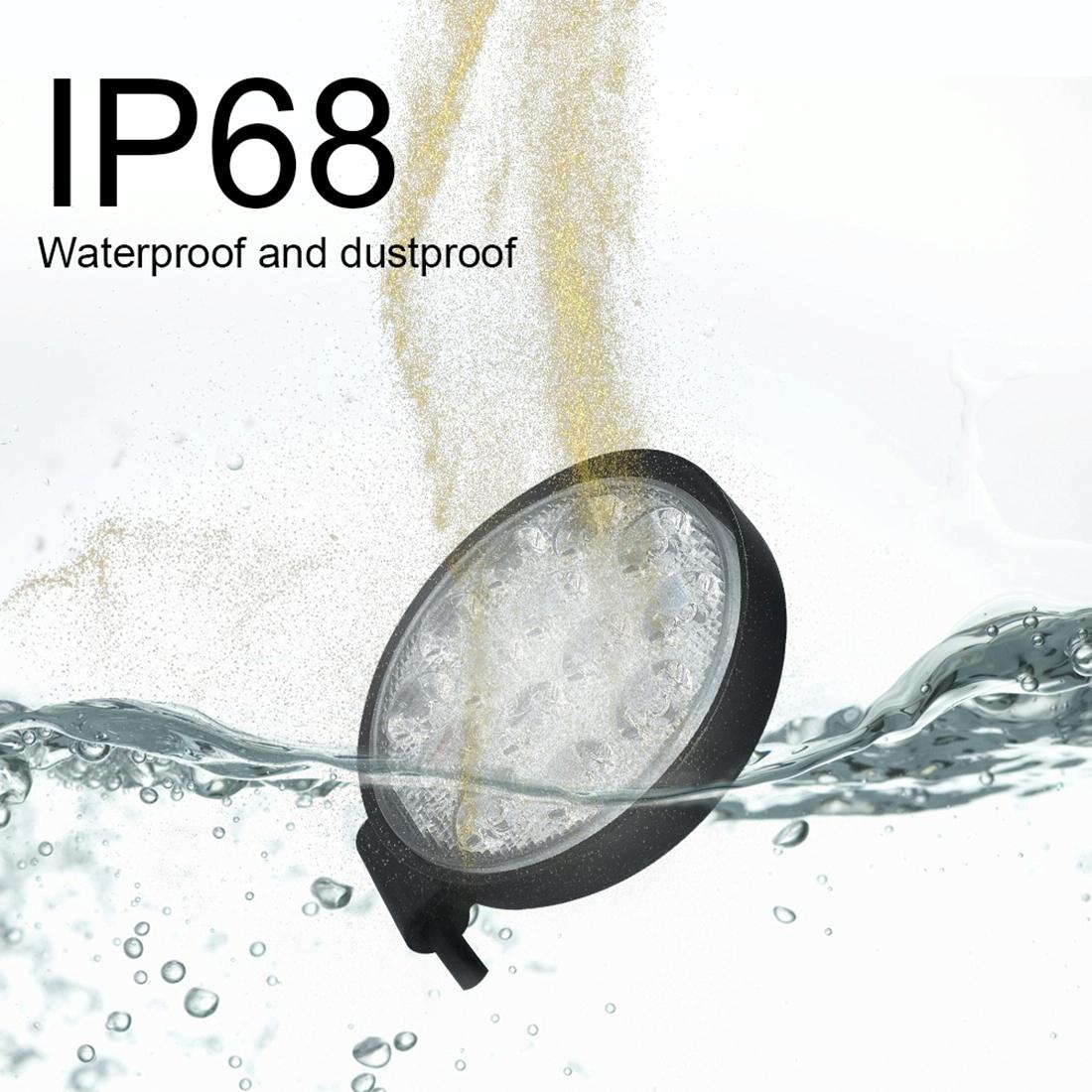 10.5W LED Spotlight | Waterproof Round Work Light | Car, Boat & Marine | DC 9-30V