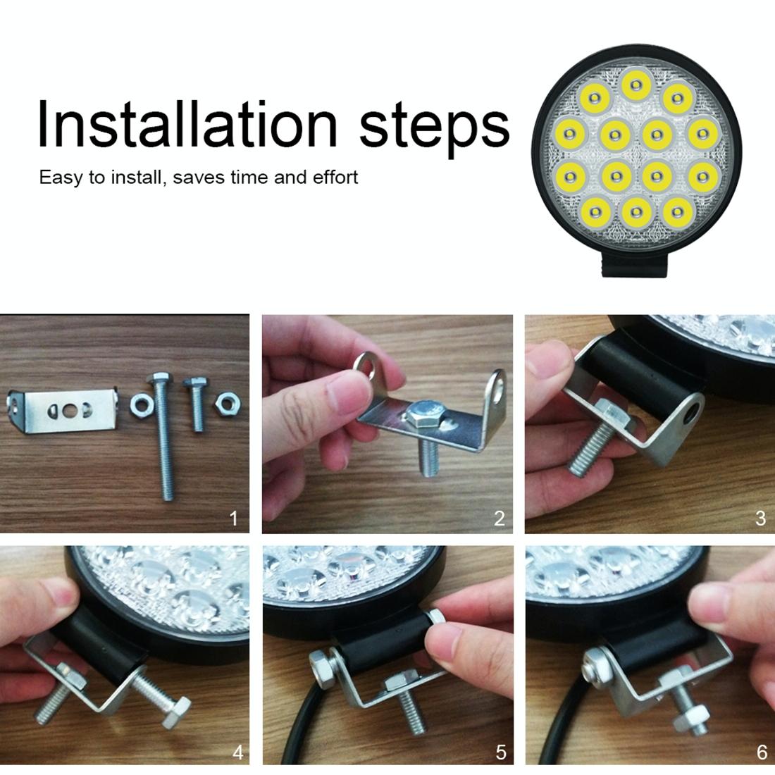 10.5W LED Spotlight | Waterproof Round Work Light | Car, Boat & Marine | DC 9-30V