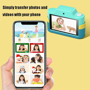 32GB Mini Children's Cartoon Camera Toy with Touch Screen & Dual-Lens