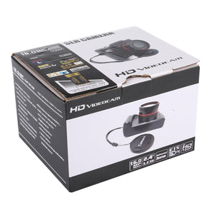 HD 720p Recording Flip Screen Digital Camera with Interchangeable Lens & Infrared Lens | Black