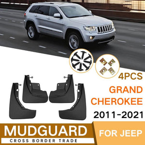 For Jeep Grand Cherokee 2011-2021 | 4 Pcs / Set Car Auto Soft Plastic Splash Flaps Fender Guard