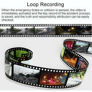 HD 1080P Car DVR with 3-in-1 Function & Wide Angle Night Vision | 4 Inch