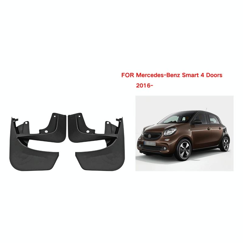 For Mercedes-Benz Smart 4-Door 2016-2021 | 4 Pcs / Set Car Auto Soft Plastic Splash Flaps Fender Guard