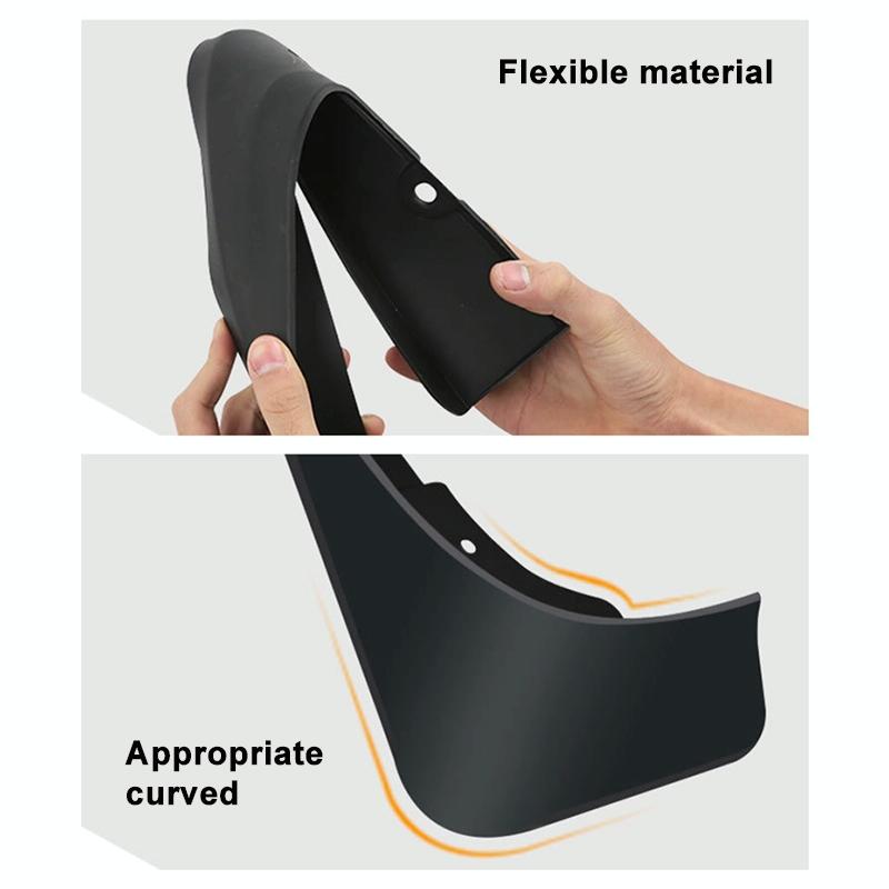 For Jaguar XF 2009-2015 | 4 Pcs / Set Car Auto Soft Plastic Splash Flaps Fender Guard