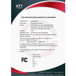 10.2 RGBW LED Ring Light Kit with 1.1M Tripod, Remote, Ball Head, and Phone Clamp