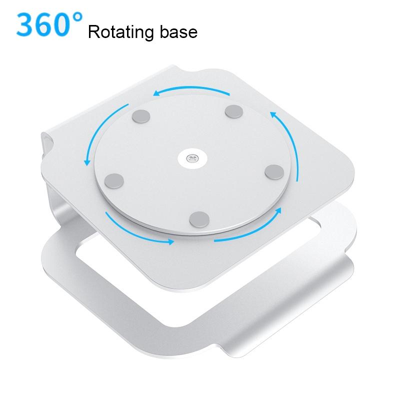 Adjustable Aluminum Laptop Stand | 360° Rotation | Ergonomic | 10-17 Inch | For MacBook Air & Pro