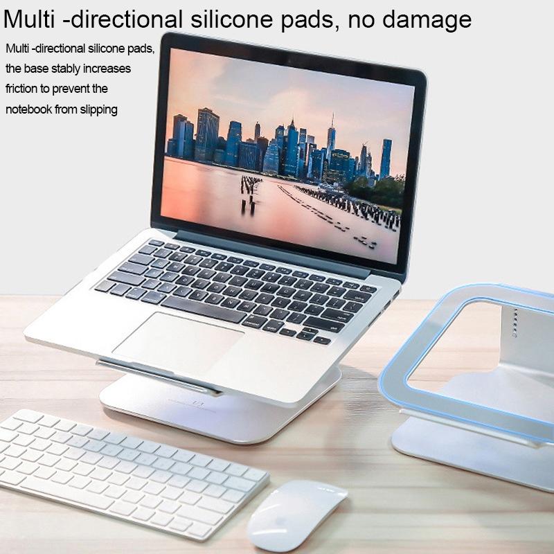 Adjustable Aluminum Laptop Stand | 360° Rotation | Ergonomic | 10-17 Inch | For MacBook Air & Pro