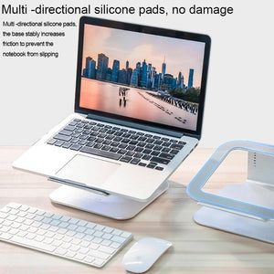 Adjustable Aluminum Laptop Stand | 360° Rotation | Ergonomic | 10-17 Inch | For MacBook Air & Pro