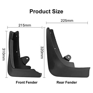 For Tesla Model X 2016-2021 | 4 Pcs / Set Car Auto Soft Plastic Splash Flaps Fender Guard