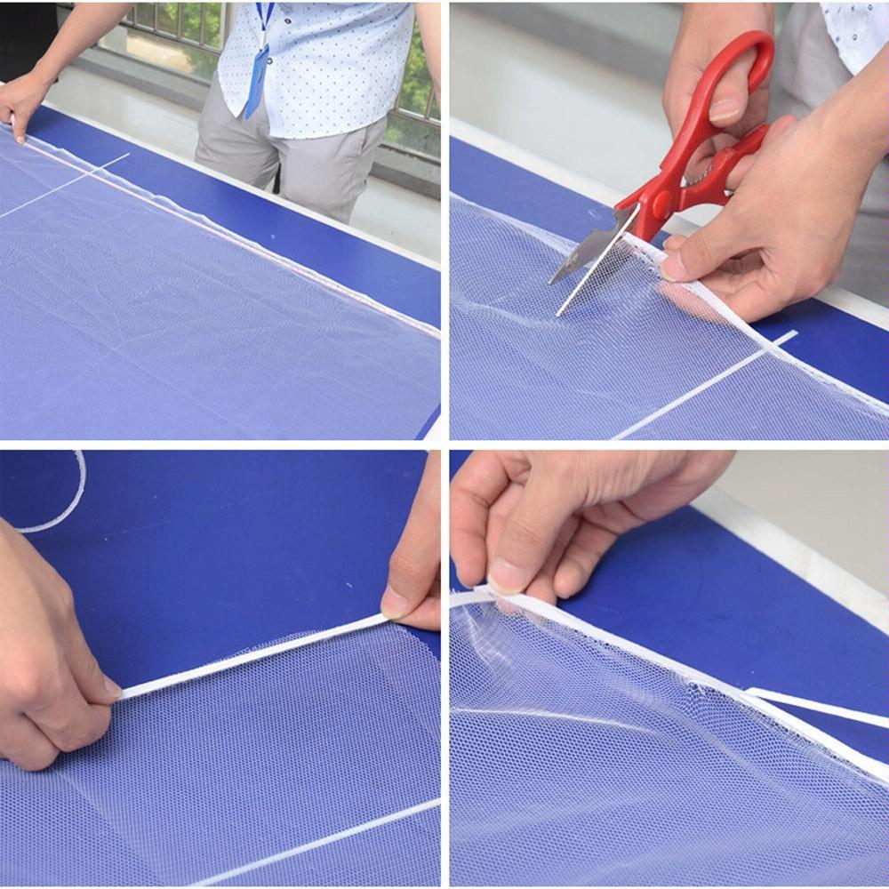 White DIY Window Screen | Hook & Loop Fastener | Mosquito Net