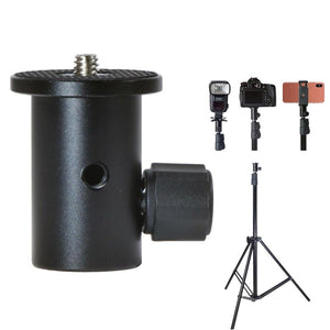 Camera Light Stand Conversion Head | 1 / 4 - Inch Mount | Umbrella Holder