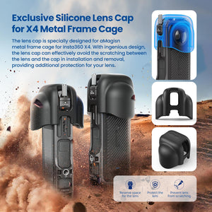 Amagisn Metal Protective Housing for Insta360 X4 | Quick Release